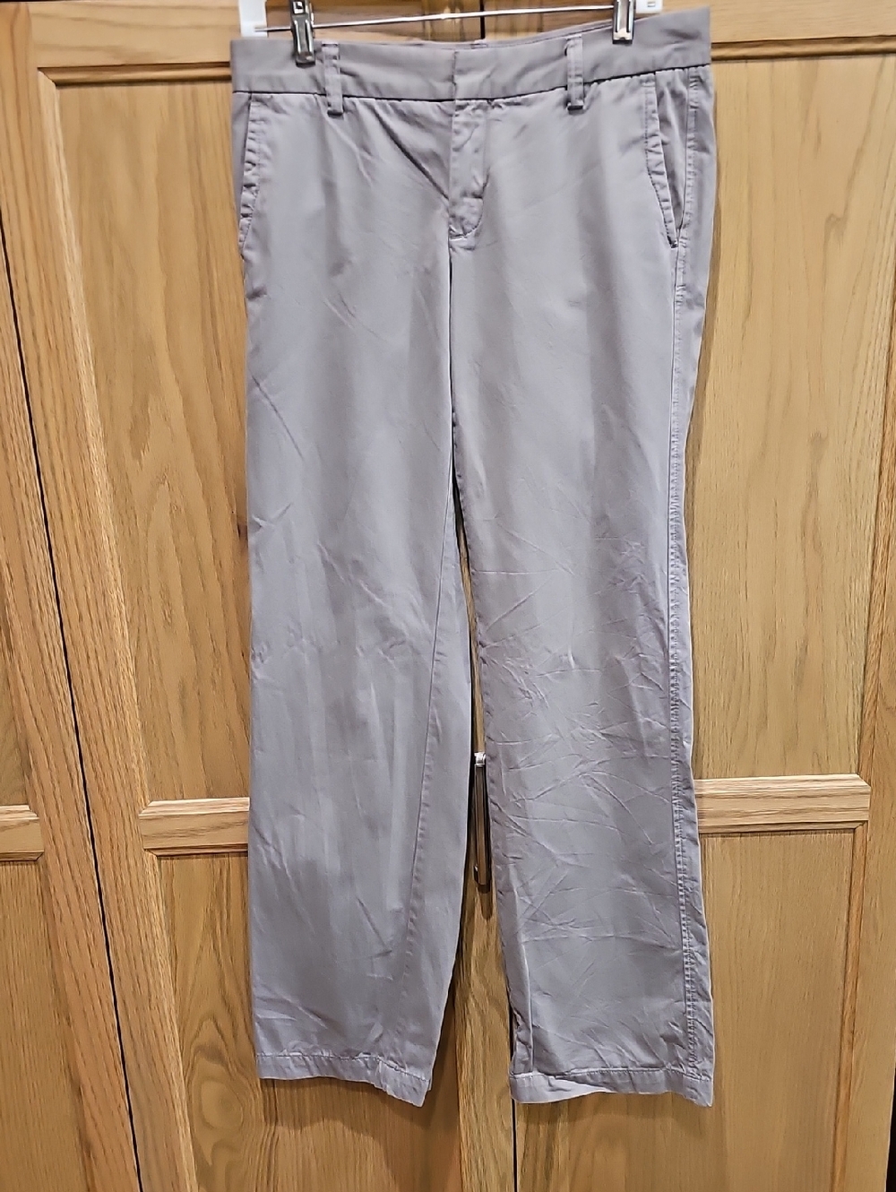 Gap Women's 4 Gray Straight Leg Trousers Pants Grey